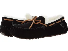 FIRESIDE by Dearfoams Victoria Genuine Shearling Moccasin with Tie